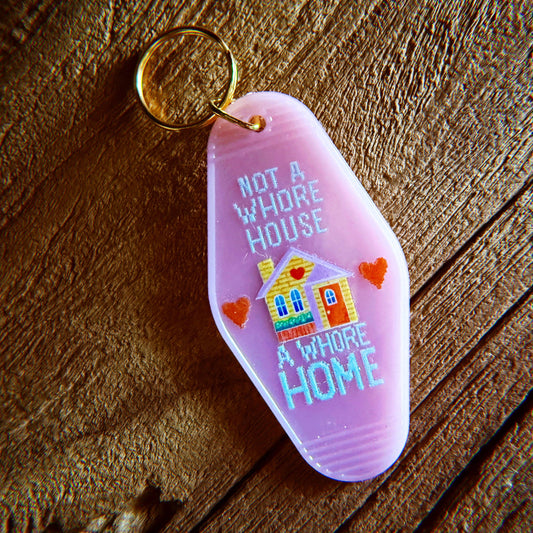 Chaos Magic Studio • "A Whore Home" Pink Keychain
