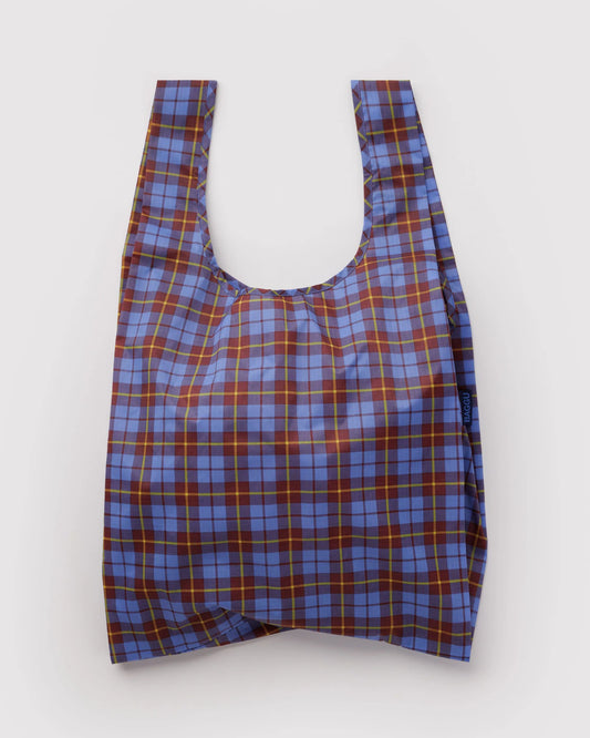 BAGGU • “Blue Tartan” Standard Baggu