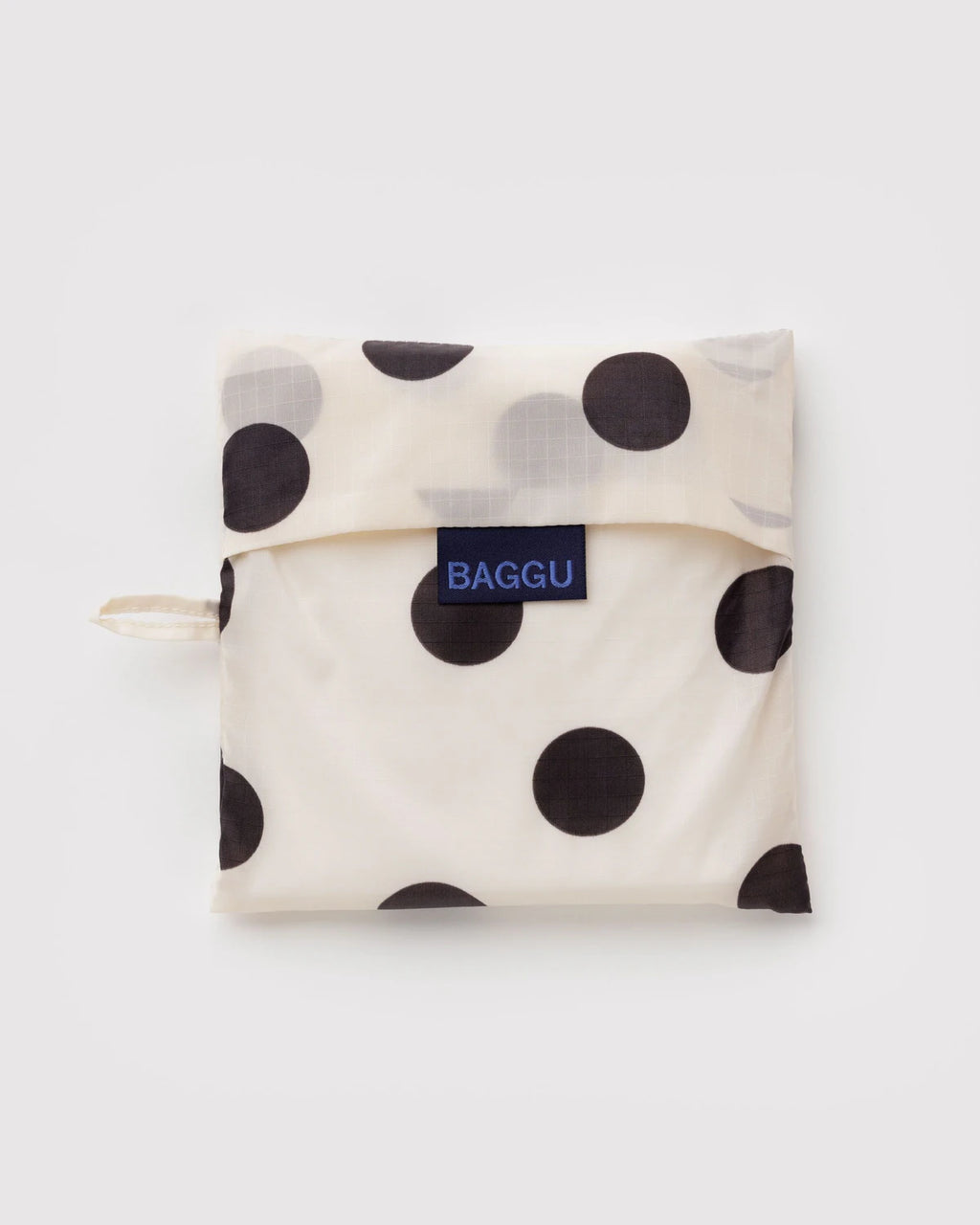 BAGGU • “Cream and Black Polka Dot” Big Baggu