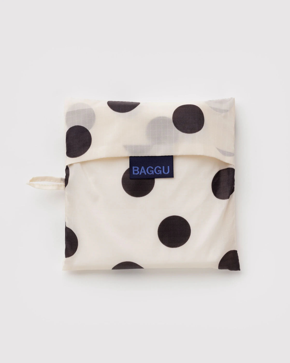 BAGGU • “Cream and Black Polka Dot” Big Baggu