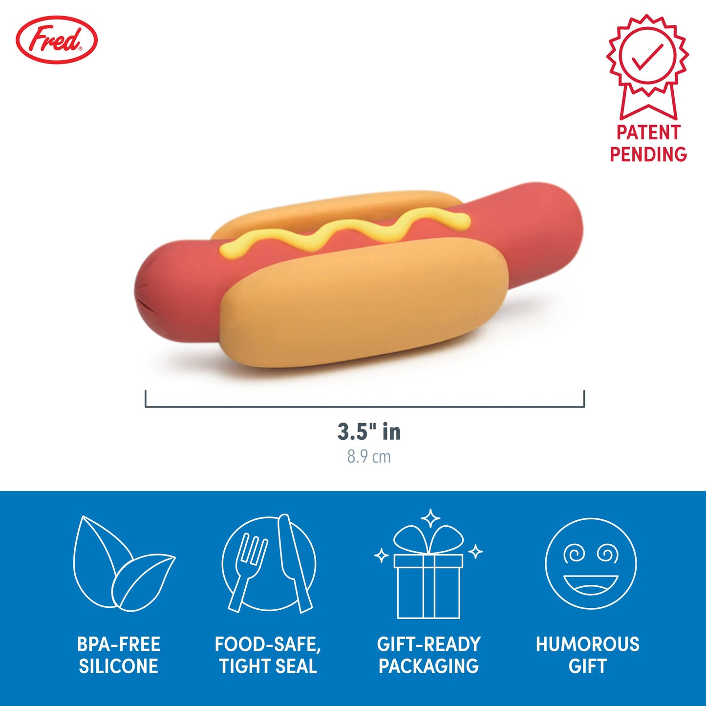 Fred & Friends • Hot Dog Bottle Stopper, Wine Wiener