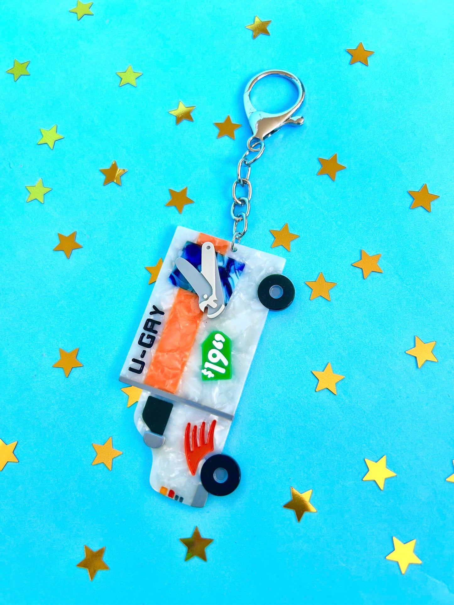 The Peach Fuzz • U-Gay Moving Truck Keychain