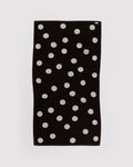 BAGGU • Cream and Black Polka Dot Bath Towel
