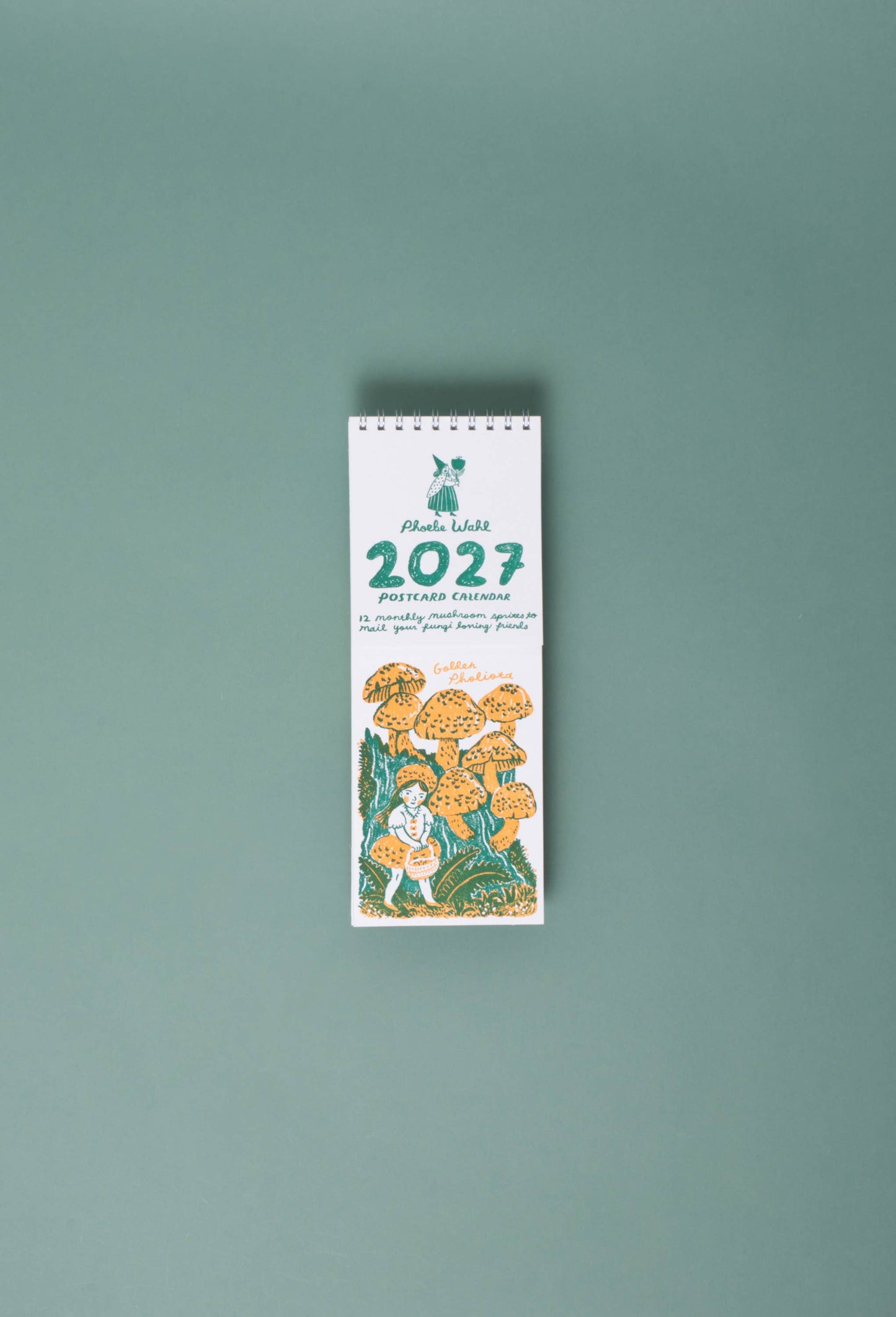 Phoebe Wahl • 2027 Gnomes & Mushrooms Postcard Wall Calendar