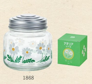 Aderia, Ishizuka Glass • Retro Storage Jar Glass, Imported Japan