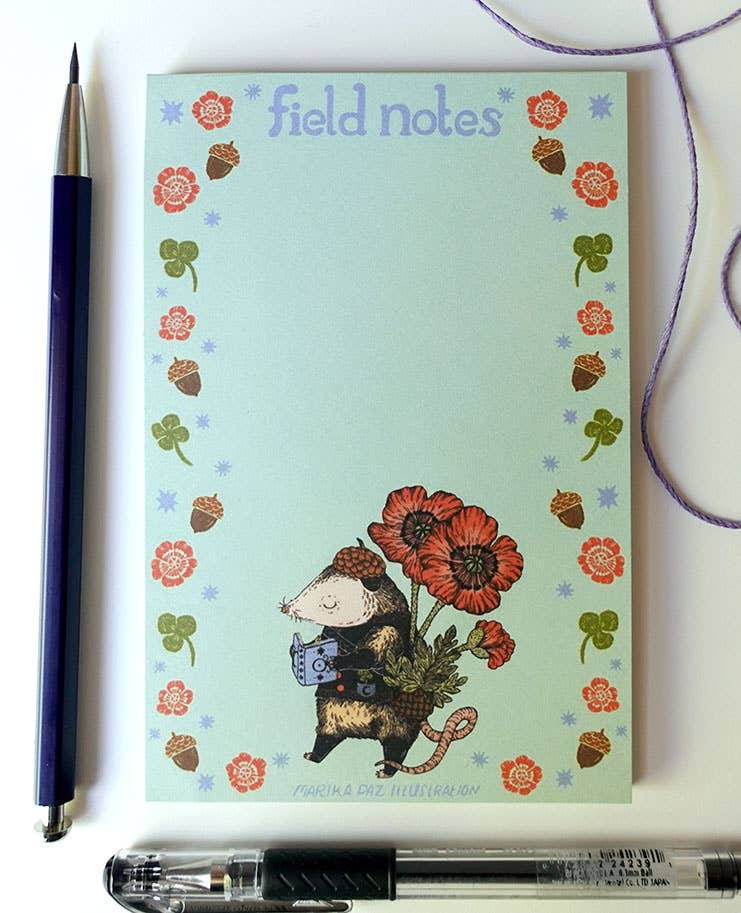 Marika Paz • Possum Field Notes Notepad