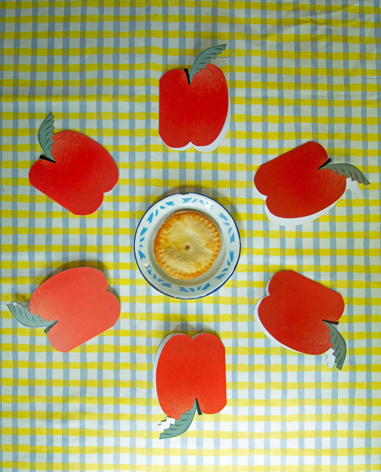 Apple, Die-Cut Blank Greeting Card