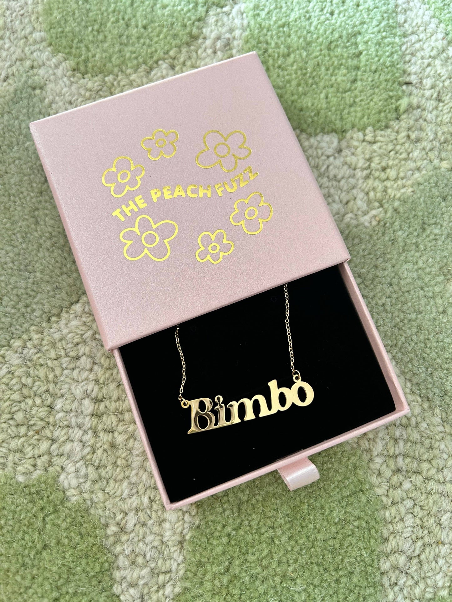“Bimbo” Nameplate Necklace