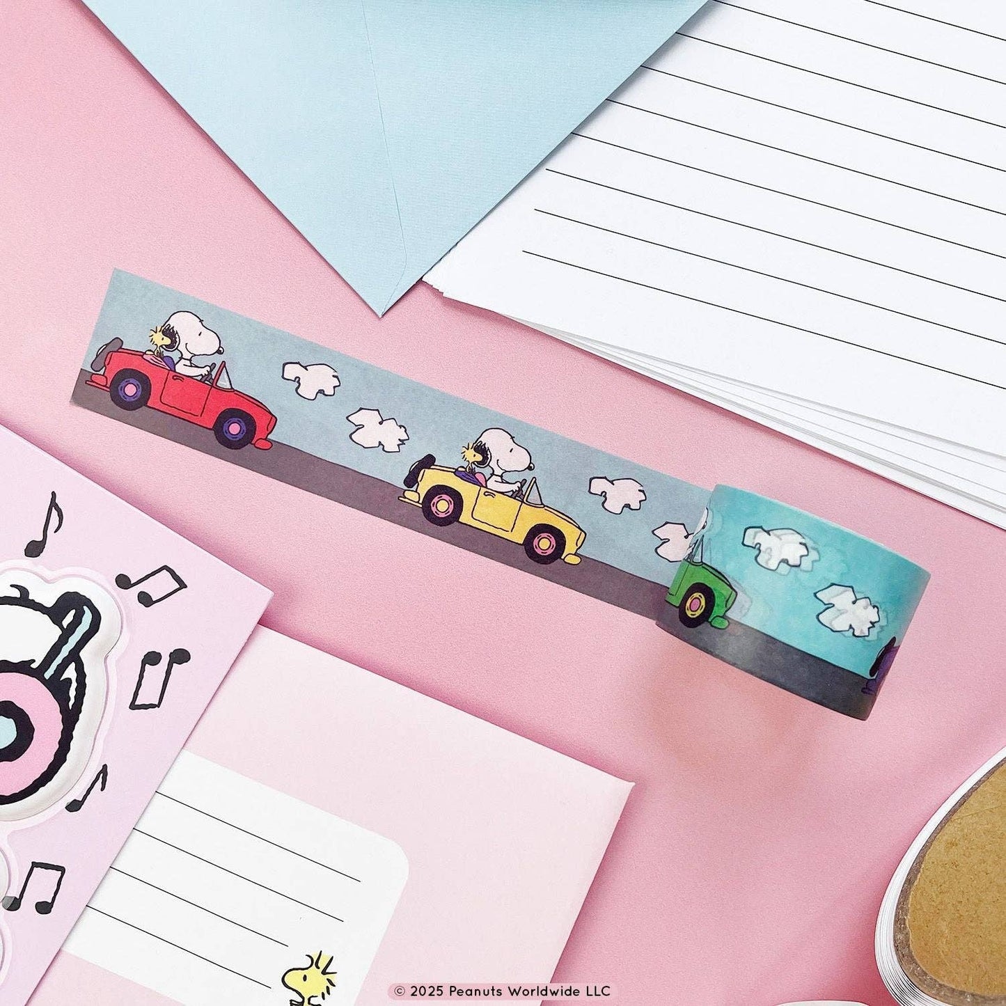 Snoopy & Woodstock, “On The Road”, Washi Tape