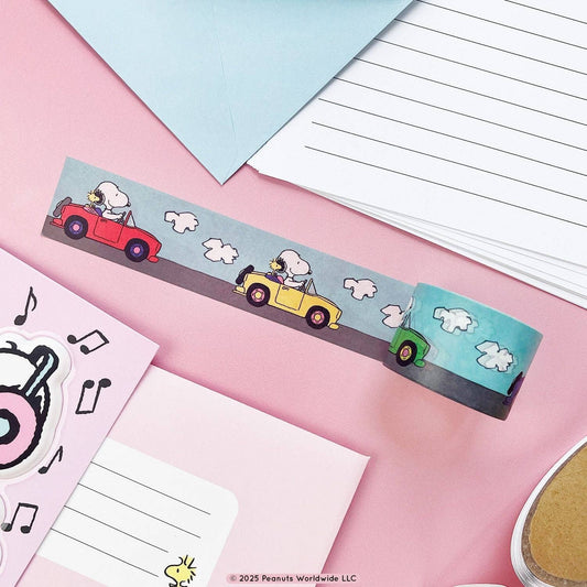 Snoopy & Woodstock, “On The Road”, Washi Tape