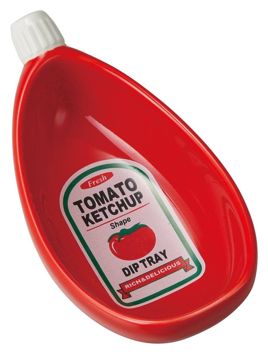 Tomato Ketchup Dipping Plate, Imported Japan
