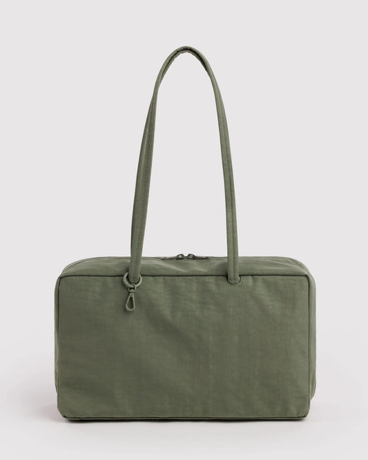 BAGGU • “Caper” Medium Nylon Bowler Bag