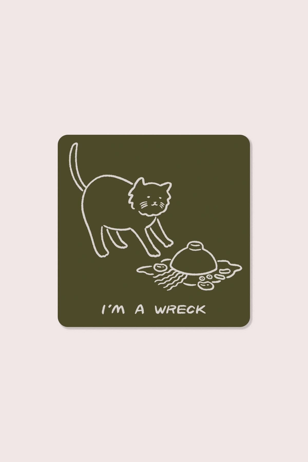 Stay Home Club • "I'm A Wreck" Sticker