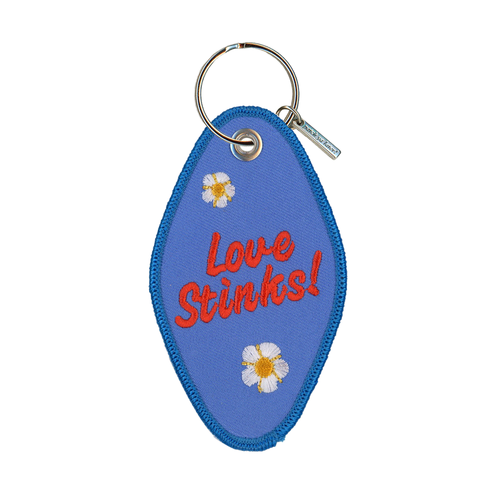 Patch Ya Later • Love Stinks! Embroidered Keychain