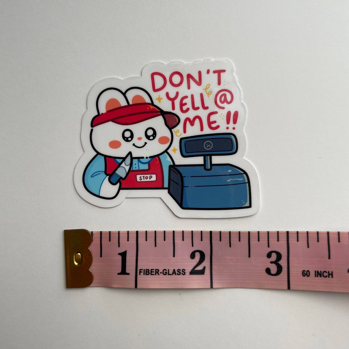 Ghostiekid • Don't Yell At Me Bunny Rabbit Vinyl Sticker