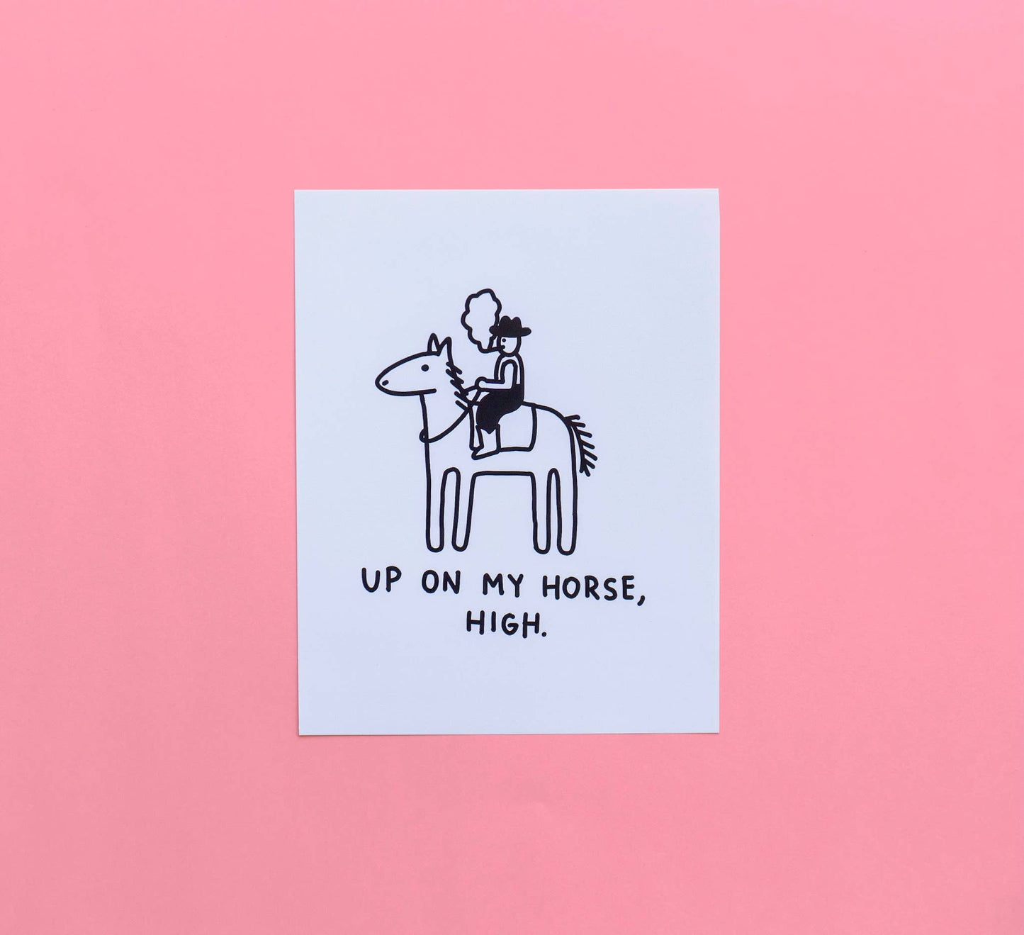 The Peach Fuzz • 8.5” x 11” Print, High Horse