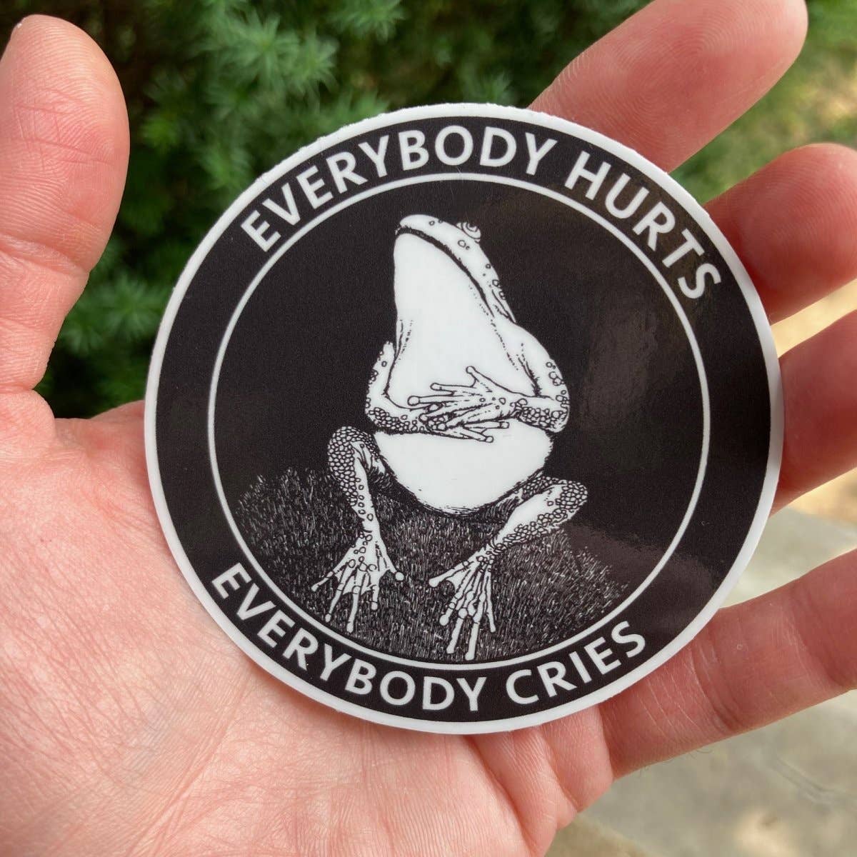 Sad Frog Sticker