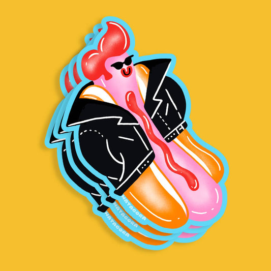 Matagora Club • Danny Zuko Greaser Punk Matte Vinyl Sticker