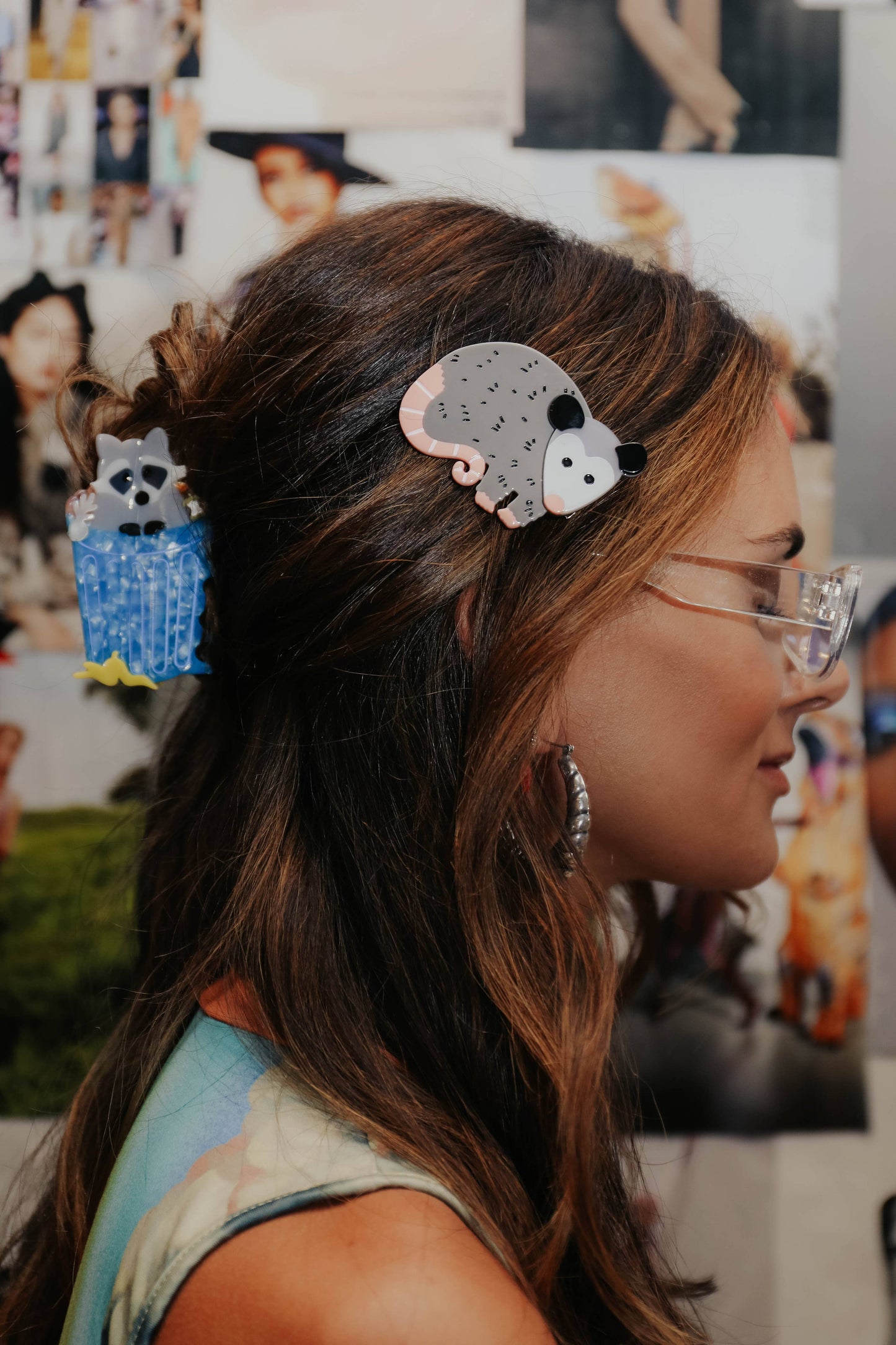 The Peach Fuzz • Trash Panda Raccoon Hair Claw