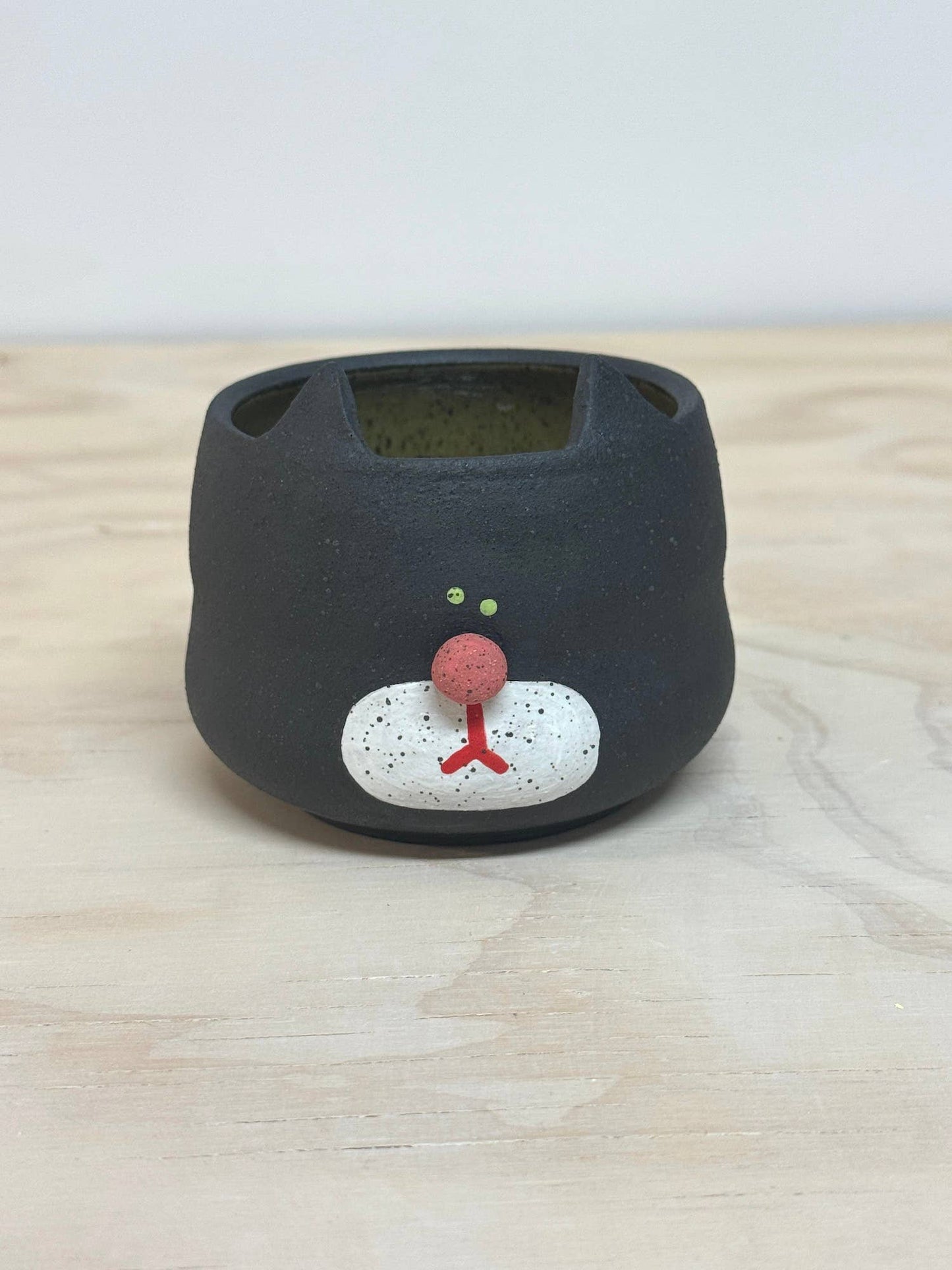 Rolly Poly Studios • Ceramic Tuxedo Cat Pot