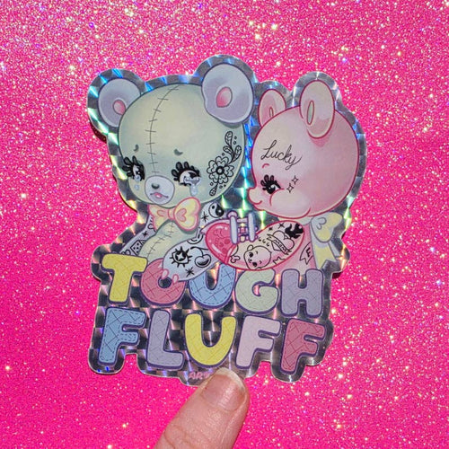 Artetak • "Tough Fluff" Prismatic Vinyl Sticker