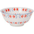 SALE • Red Tulip Stamped Bowl 6 inch
