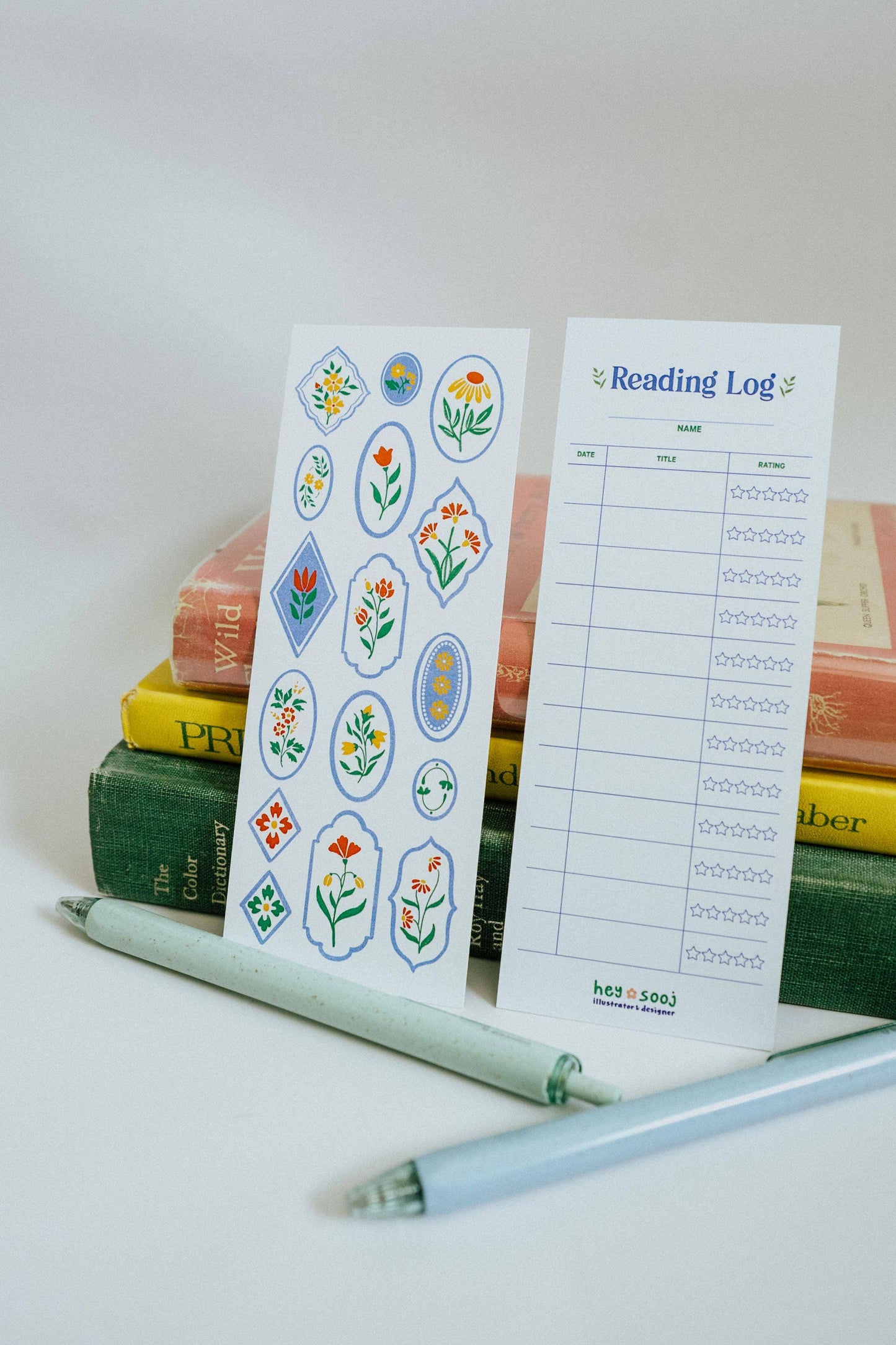 Hey Sooj • Floral Edition Bookmark