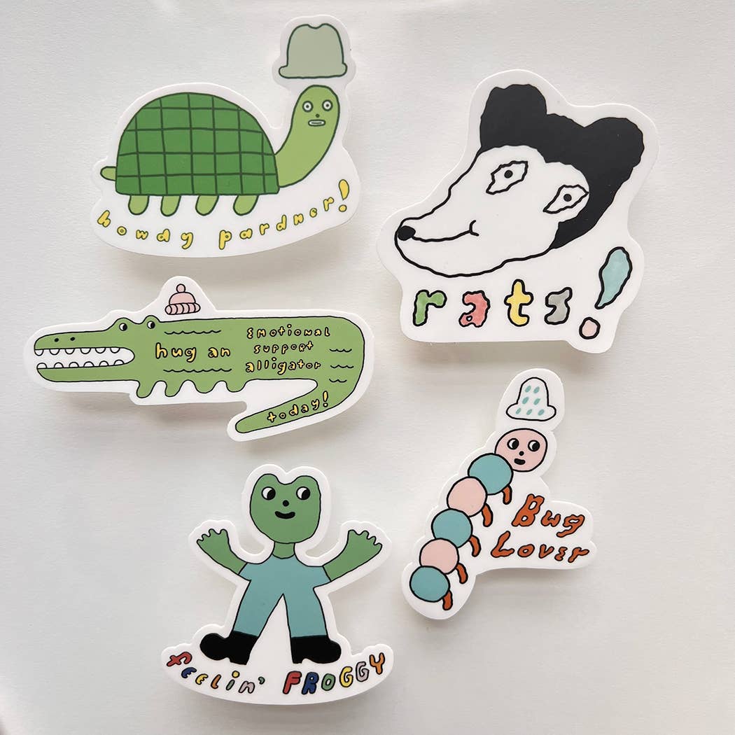 Feelin' Froggy Frog Vinyl Sticker