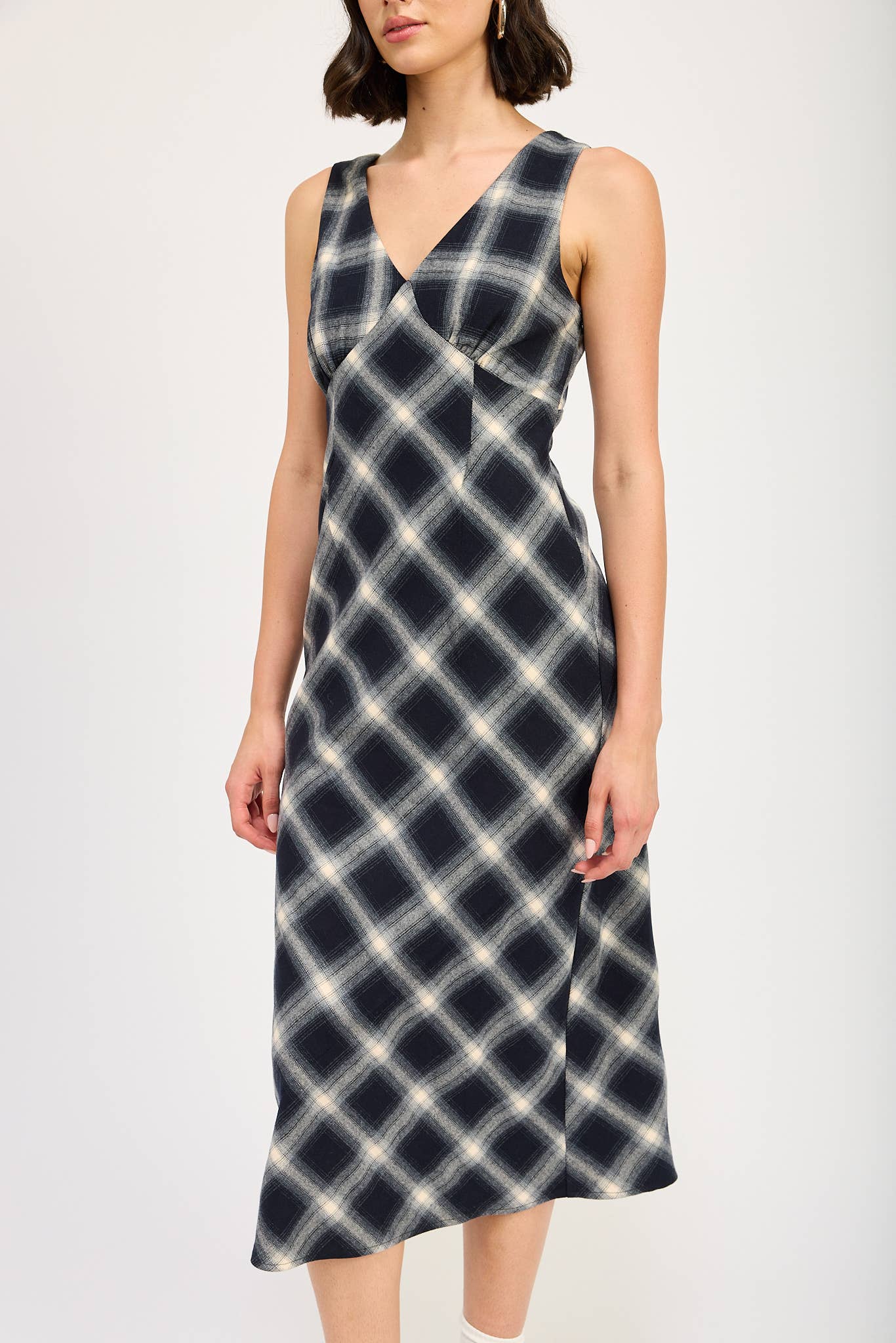 Emory Park • Maxi Dress, Navy Plaid
