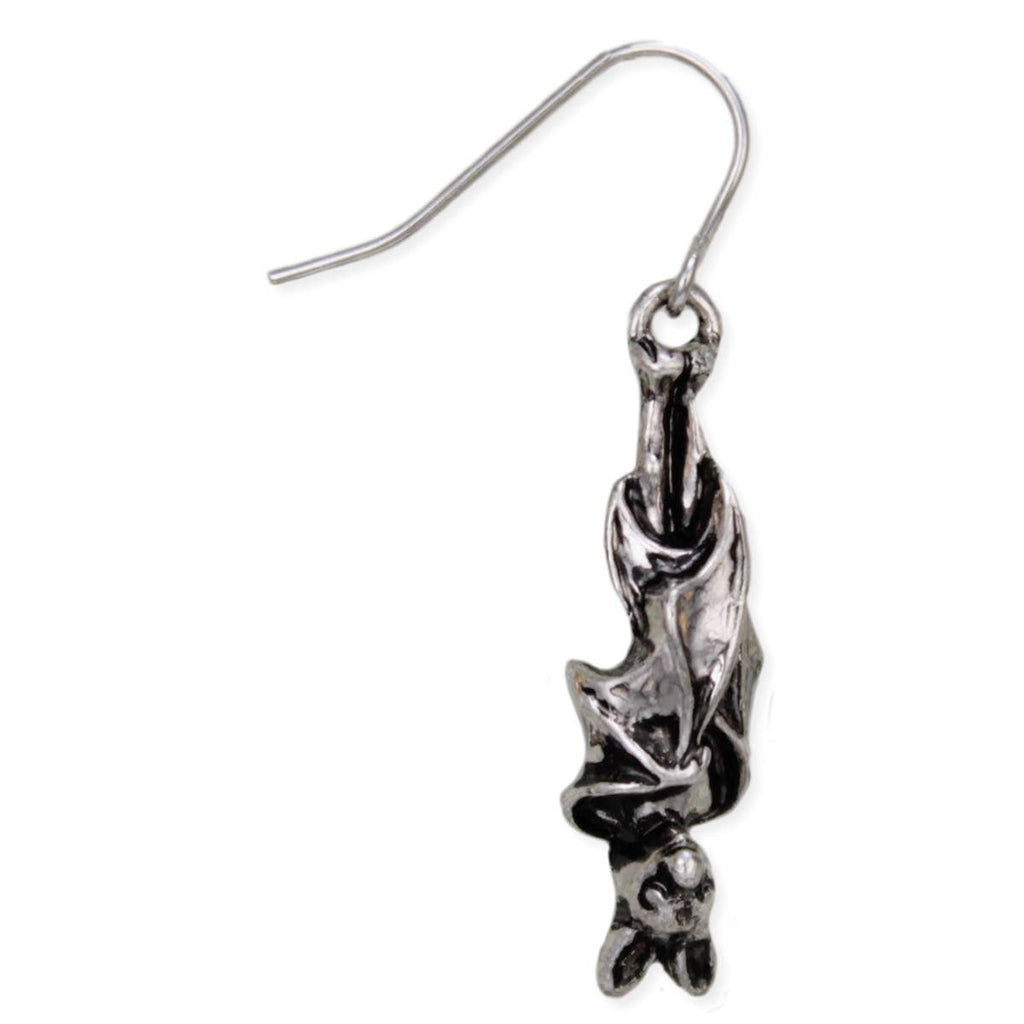 Silver Color Bat Earrings