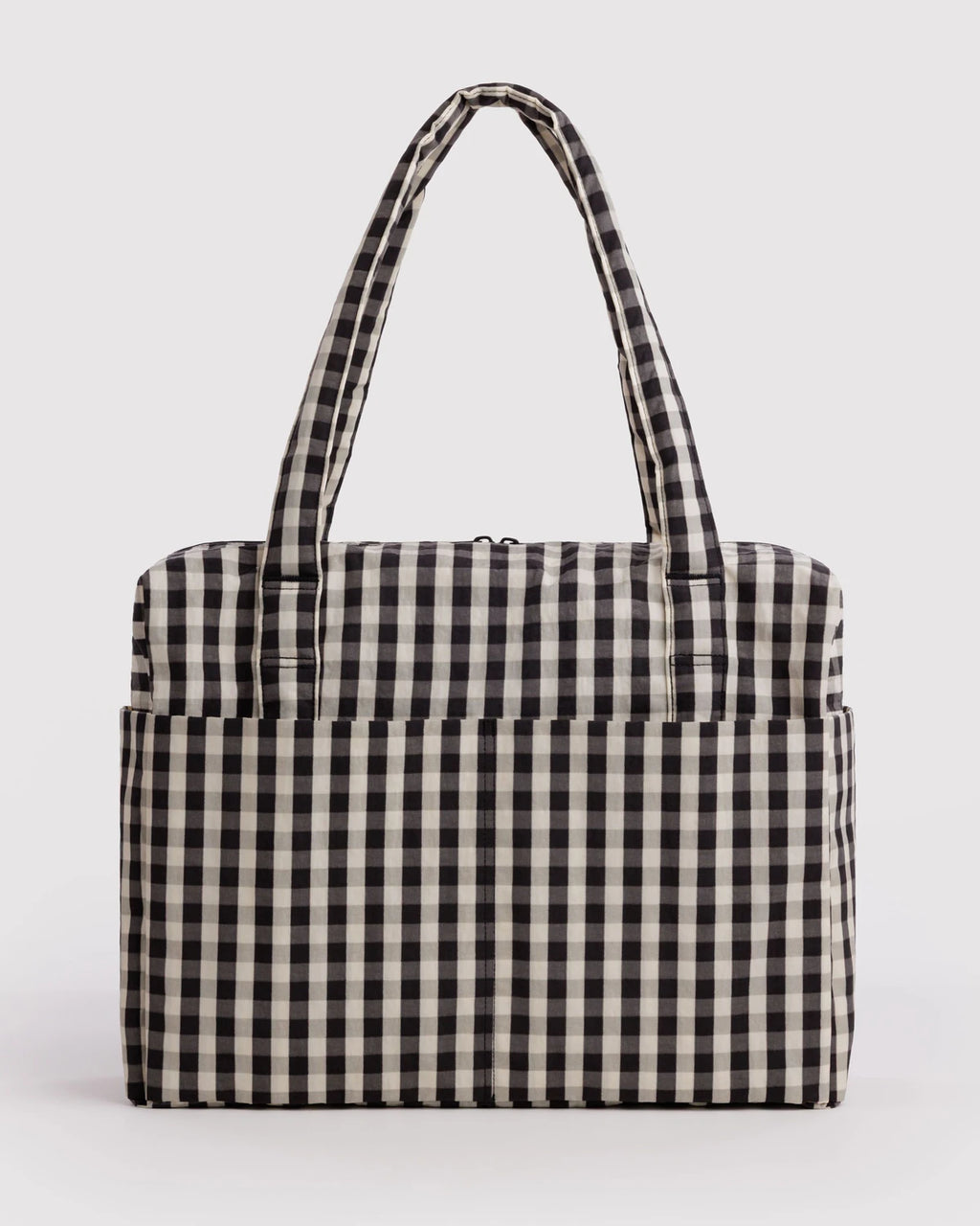 BAGGU • “Black And Cream Gingham” Cloud Carry-On