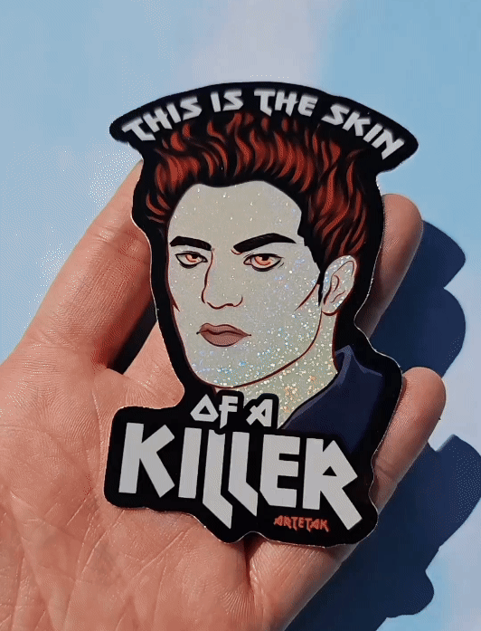 Artetak • Skin of a Killer Glitter Vinyl Sticker