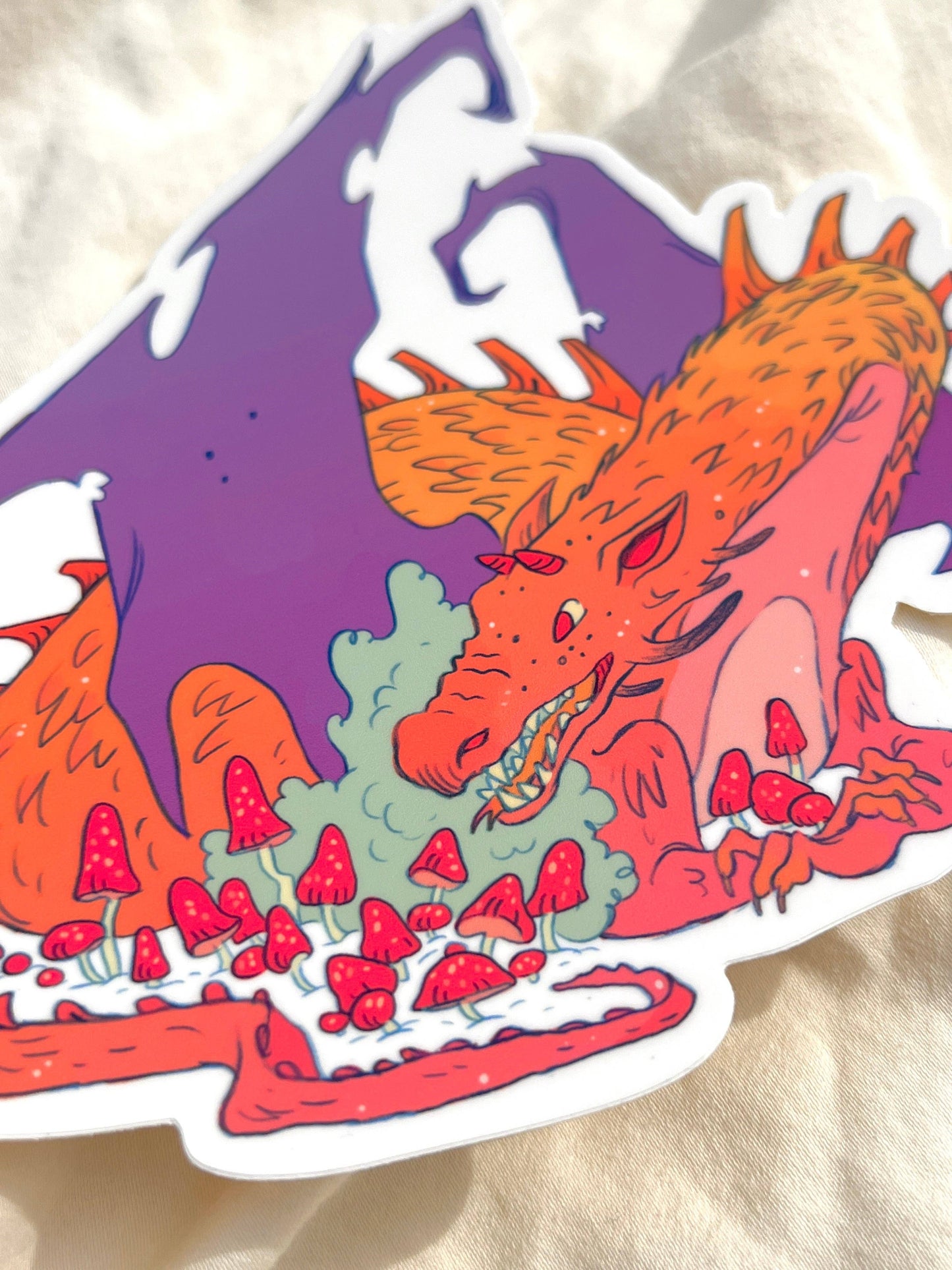 Natalie Anderson • Fall Dragon Large 6” Vinyl Sticker