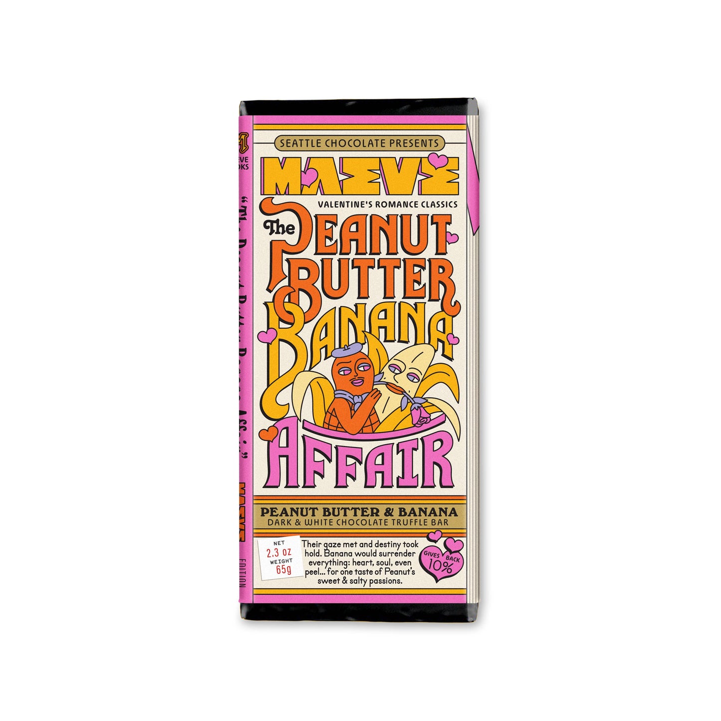 Seattle Chocolates • Peanut Butter Banana Affair Truffle Bar