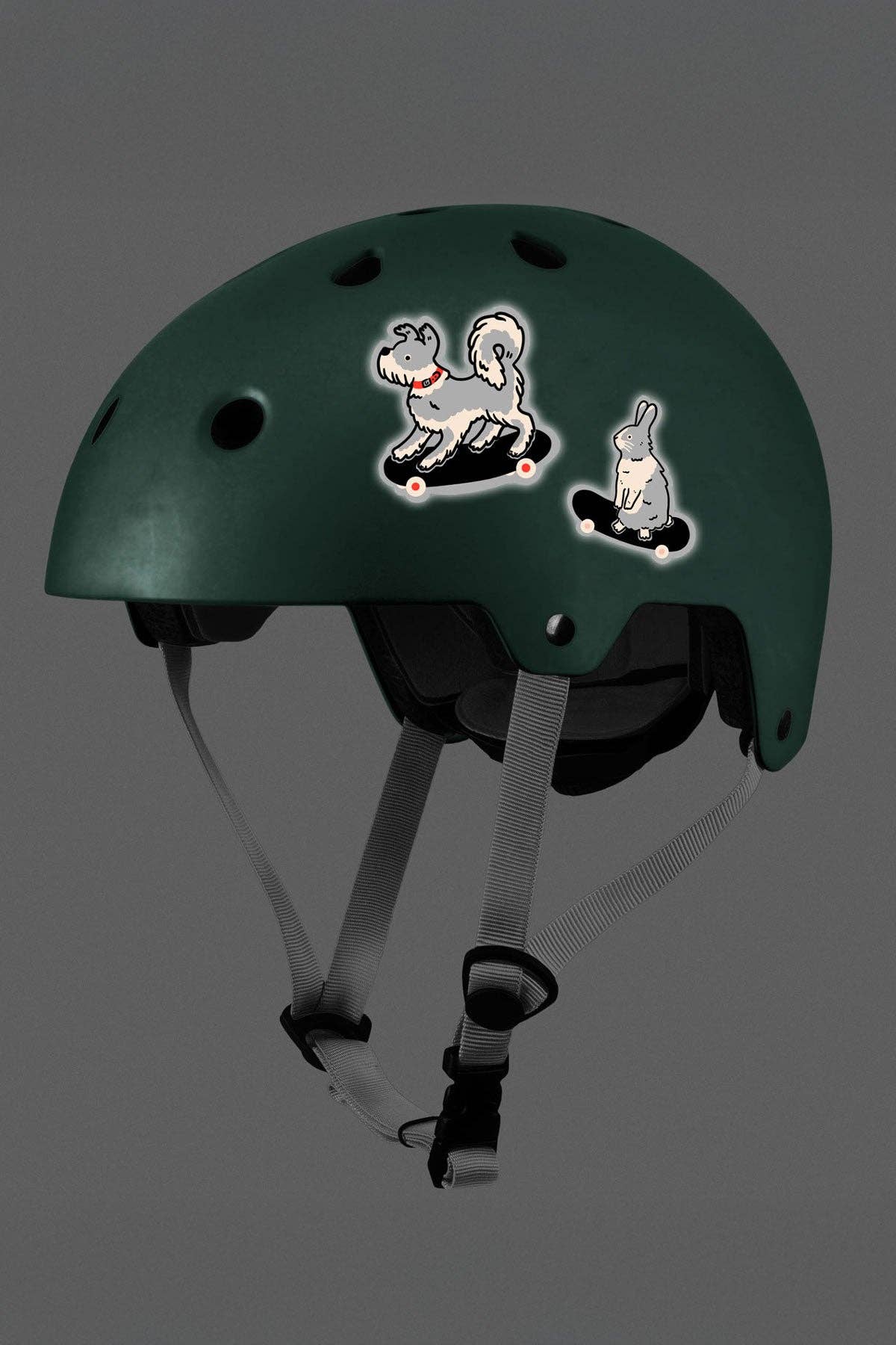 Stay Home Club • Critter Skate Crew | Reflective Sticker Sheet, Great for Kids