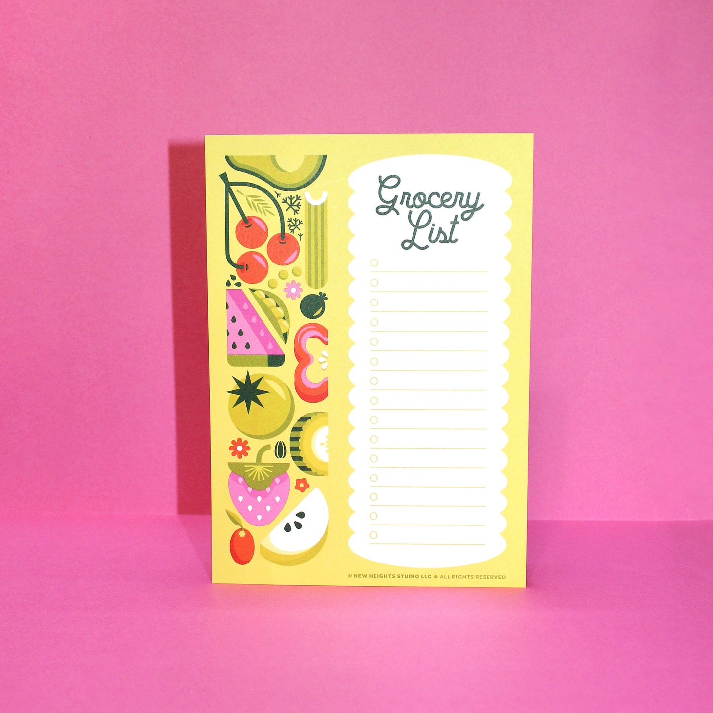 "Fruits & Veggies" • Grocery List Notepad (5x7)