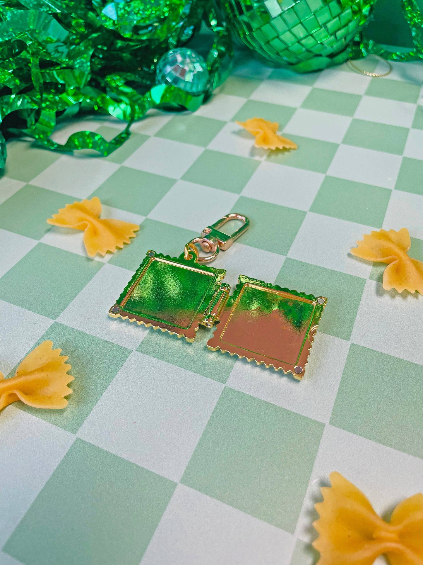 Shop Of Things • Ravioli Locket Keychain