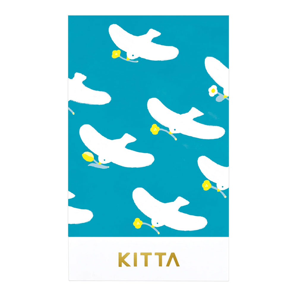 Doves & Tulips Washi Tape Strips, Imported Japan