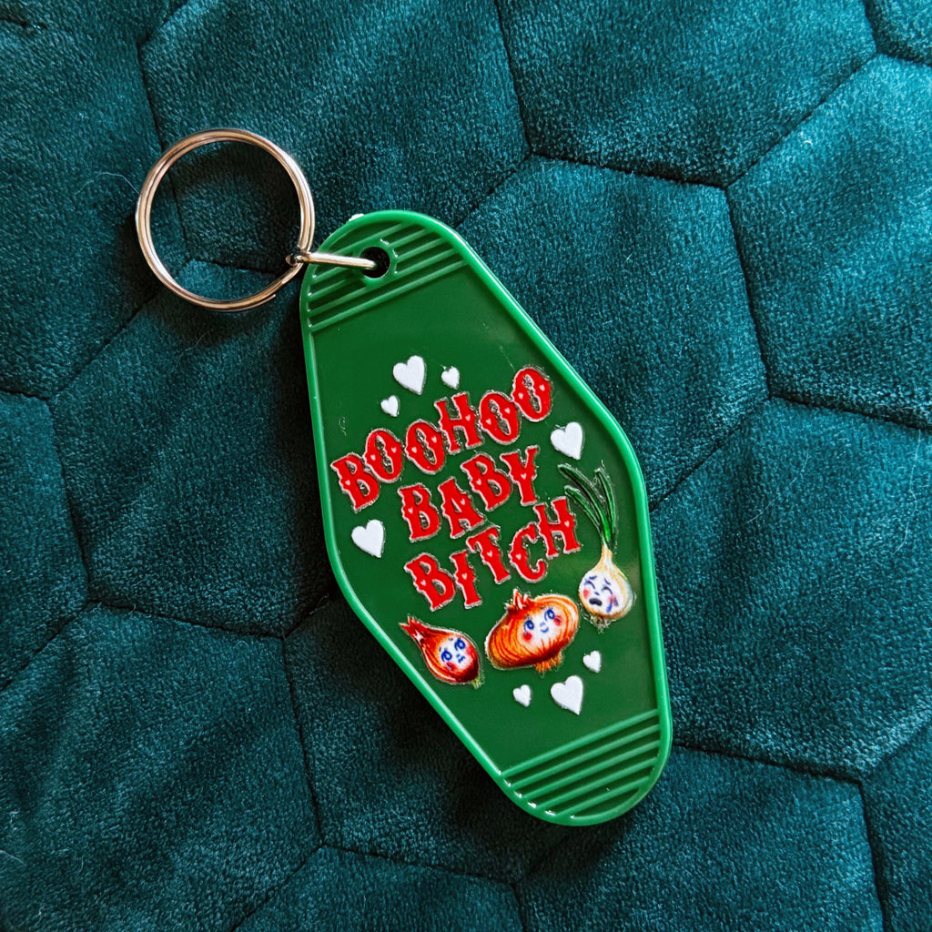 Chaos Magic Studio • "Boohoo Baby Bitch" Onion Keychain