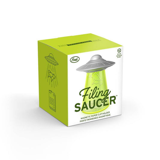 Fred & Friends • UFO Paperclip Dispenser, Cow Paper Clips