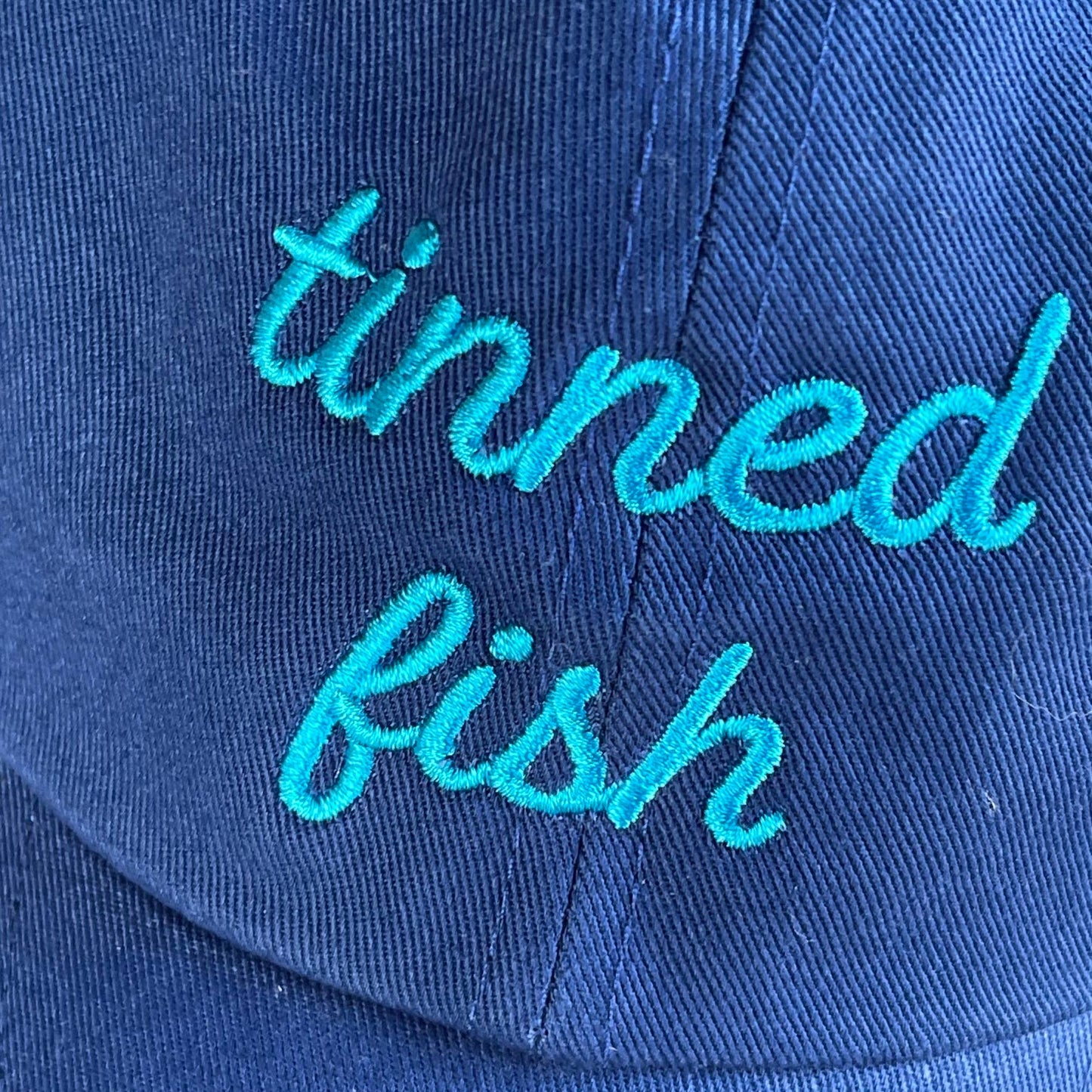 The Silver Spider • “Tinned Fish” Baseball Dad Hat, Blue