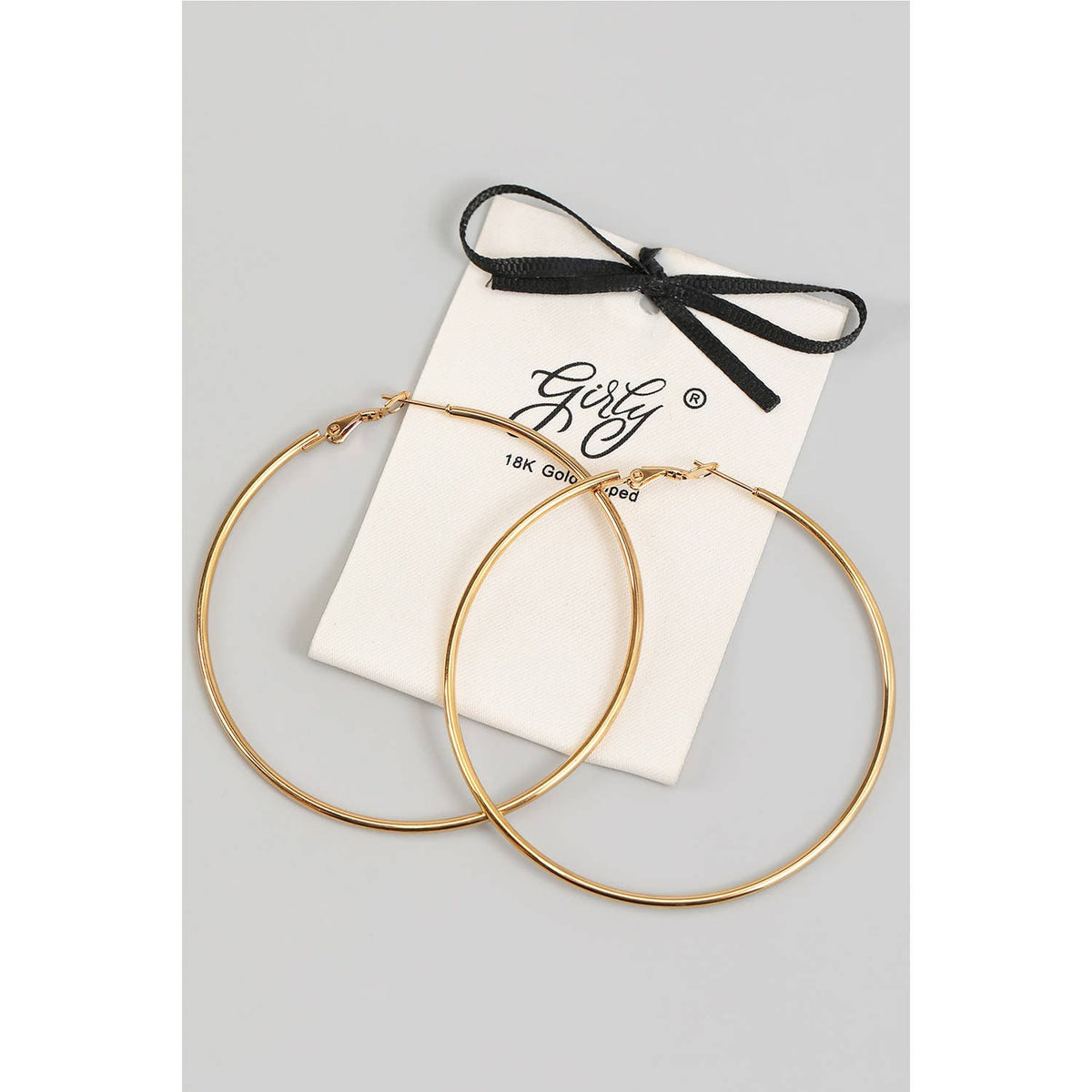 Large 18k Gold Dipped Hoops