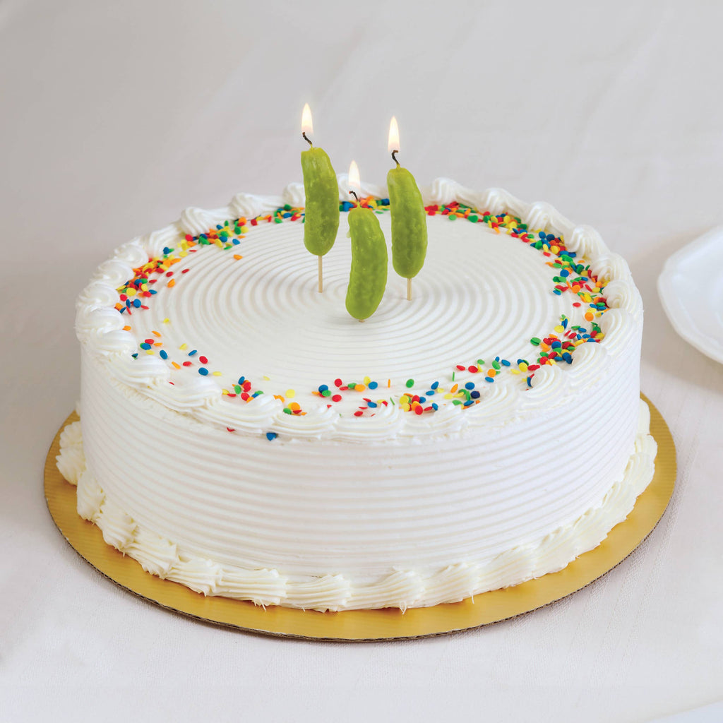 PICKLE PARTY Cake Candles, Set of 6