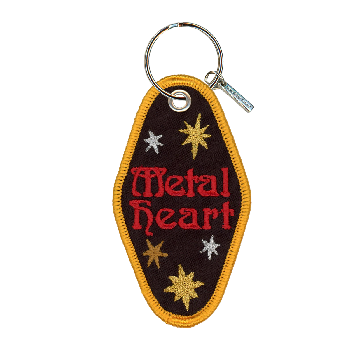 Patch Ya Later • Metal Heart Embroidered Keychain