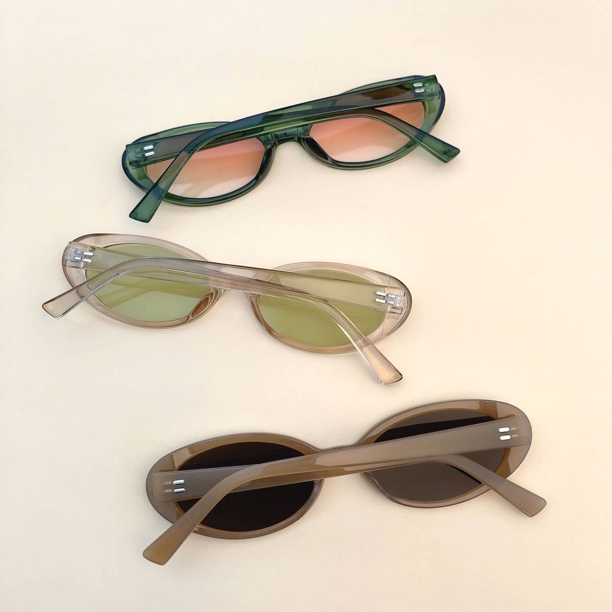 ACCITY • Skinny Oval Sunglasses