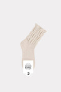 7DAYSSOCKS • Women's Crew Daily Non Binding Shirring Solid Socks