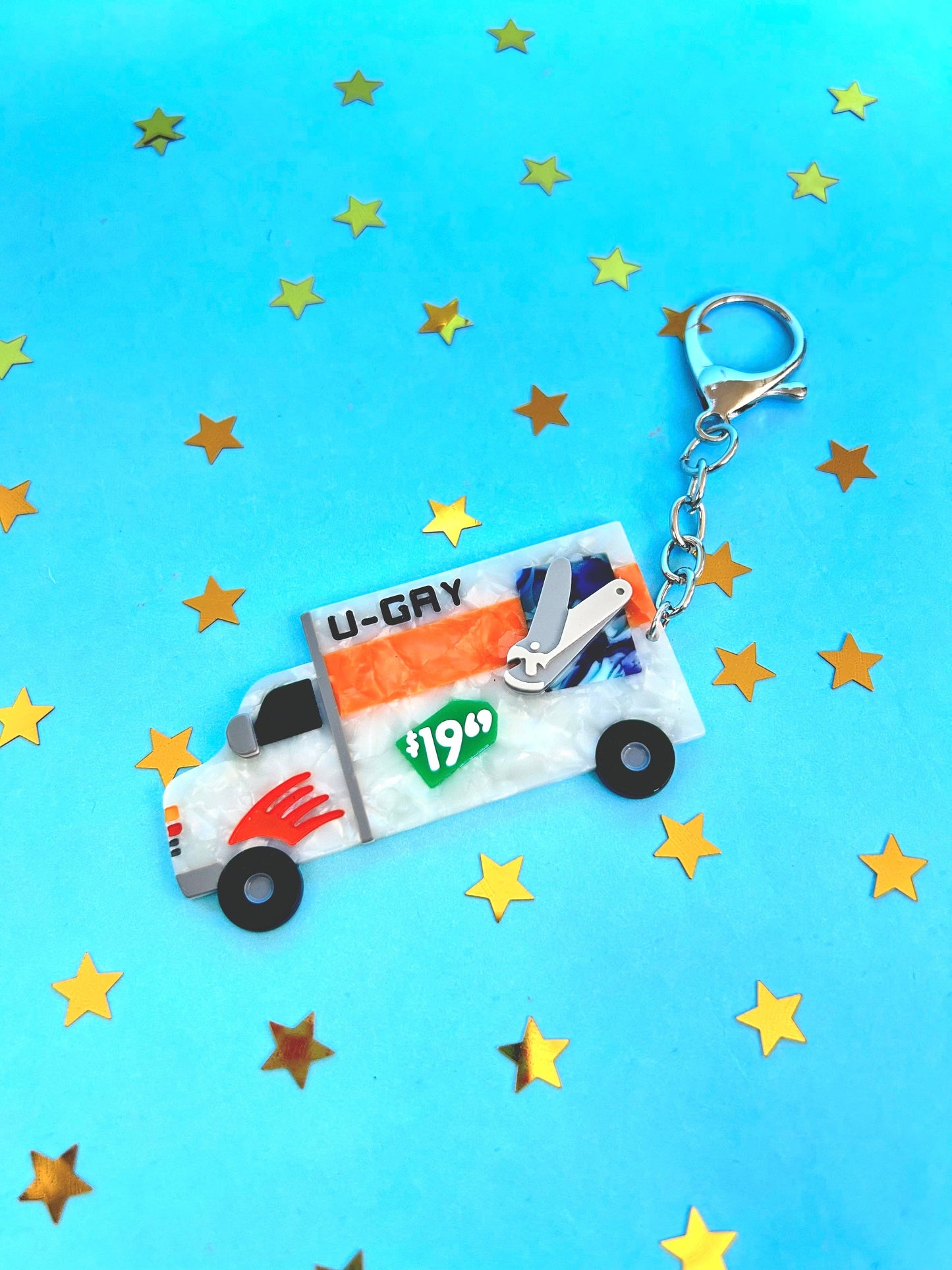 The Peach Fuzz • U-Gay Moving Truck Keychain