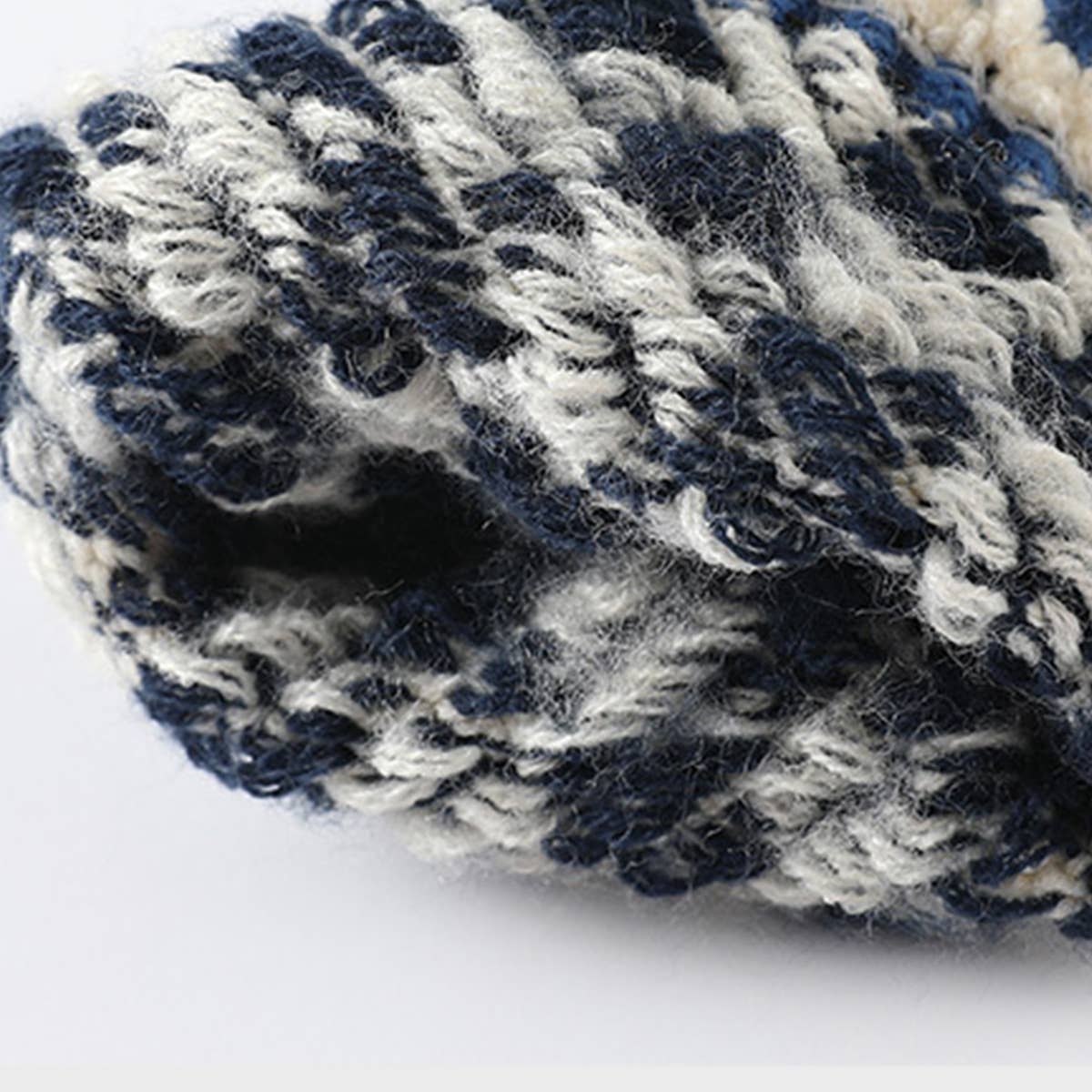 Striped Knit Gloves