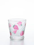 Aderia, Ishizuka Glass • Retro Strawberry Cup Tumbler Glass, Imported Japan