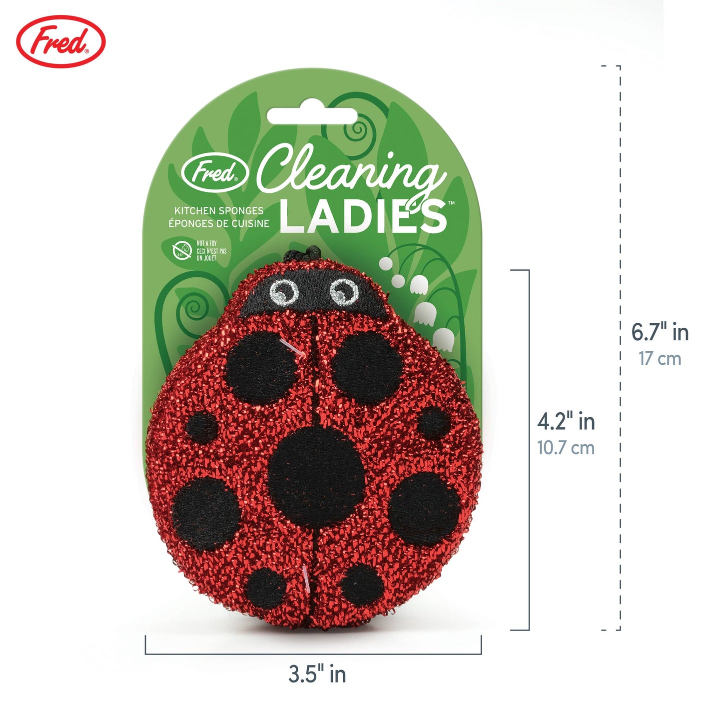Fred & Friends • Ladybug Sponges (Set of 2)